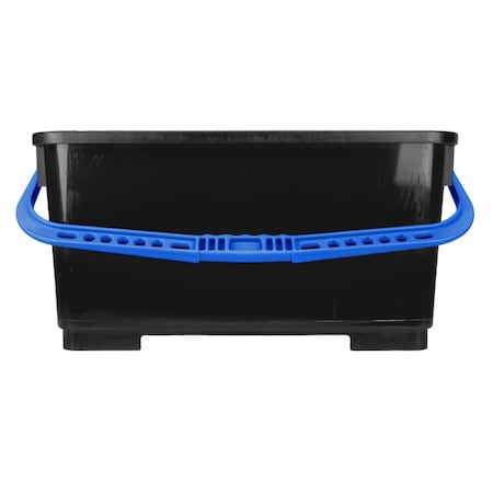 Bucket, 12 In H, Black And Blue